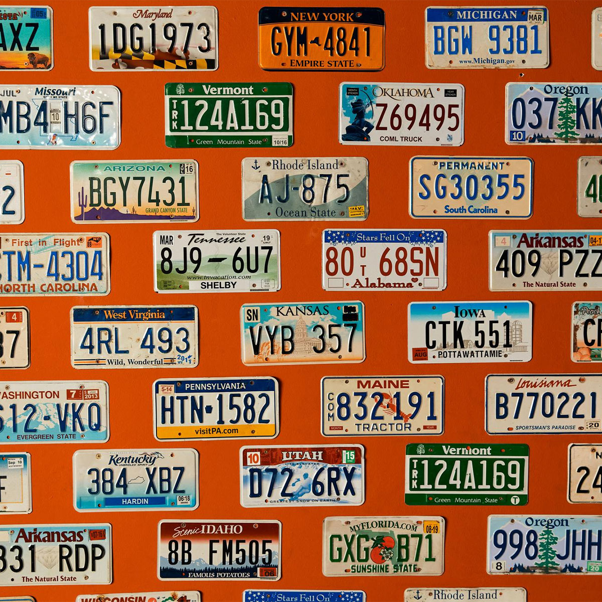 Personalized License Plates